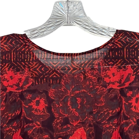 Free People gotta have you tunic top tiered red boho oversized - Picture 8 of 11